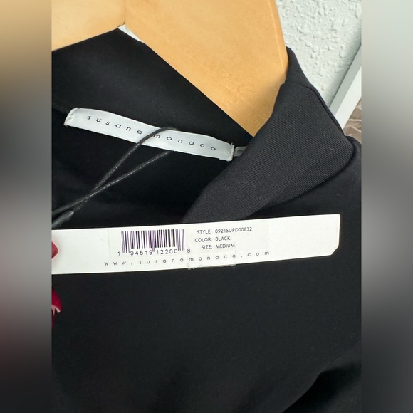 Susana Monaco - Long Sleeve Mock Neck Dress NWT - Picture 12 of 17